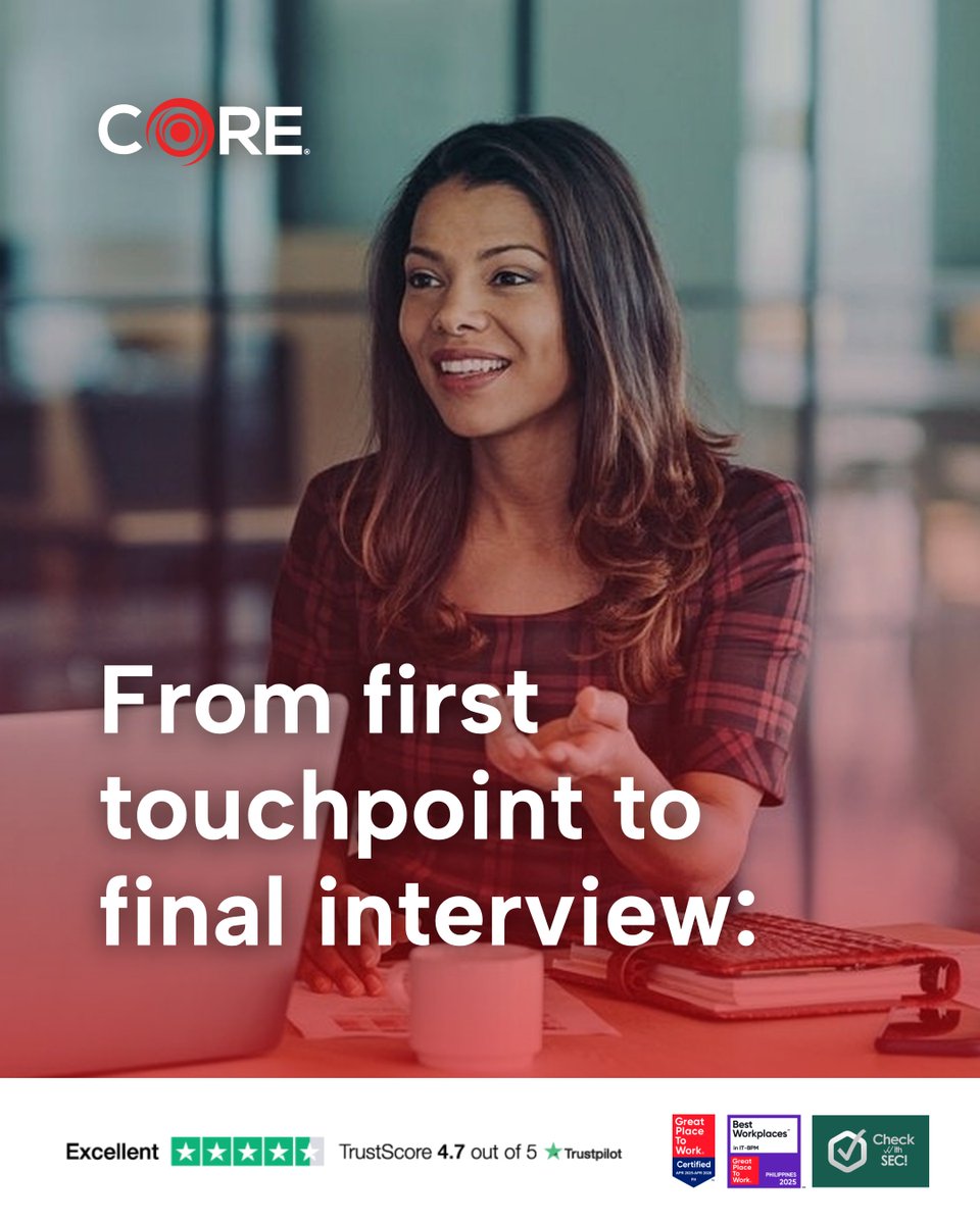 onecoredevit's tweet image. We asked. Candidates answered. 9.36/10 for a process that values clarity, care, and consistency. That’s what people-first hiring looks like.

Full Story:
onecoredevit.com/news-and-insig…

#OneCoreDevIT #CORESolutions #CORECaseStudy #Insights #BPO #Outsourcing