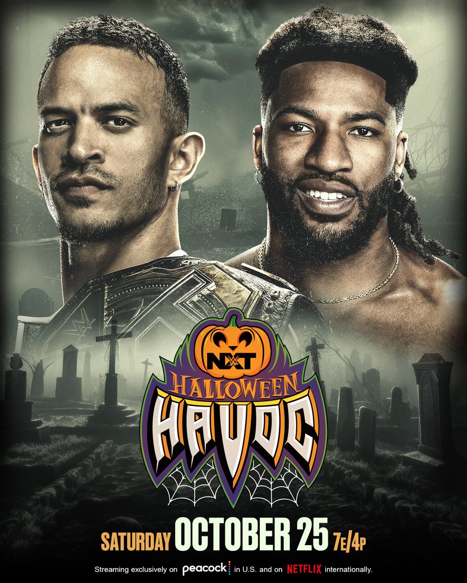 WWENXT's tweet image. Can&apos;t wait for this one. 

Ricky Saints defends the #WWENXT Championship against Trick Williams SATURDAY at #HalloweenHavoc!

📍 ARIZONA
🎟️ ticketmaster.com/wwe-presents-n…