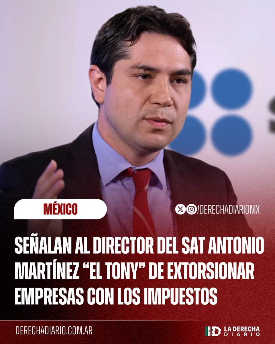 Con la ley de amparo de Sheinbaum se pondrá peor. 

El director del SAT Antonio Martínez "El Tony" fue señalado de extorsionar y presionar empresas utilizando los impuestos como arma política para inflar artificialmente la recaudación para el gobierno.

<a href="/TonyV2t/">T. Ve#CPT</a>