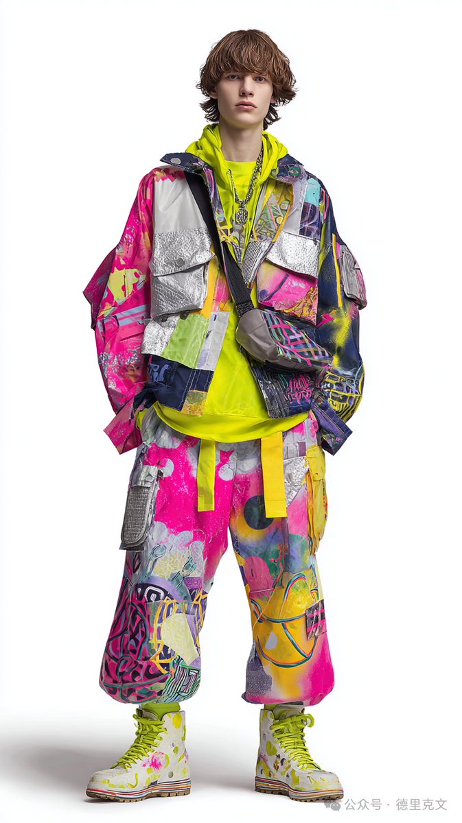 DevinGau's tweet photo. 🎨 Walter’s “neon rebellion” now in AI! Known for electric hues and surreal chaos, try “graffiti glam + deconstructed drama” to craft your own fashion manifesto—every stroke defies the rules! 💥 #AIPainting #AvantGarde #StreetCouture
prompt words areThe in the comment section. https://t.co/JV1YbBo19f