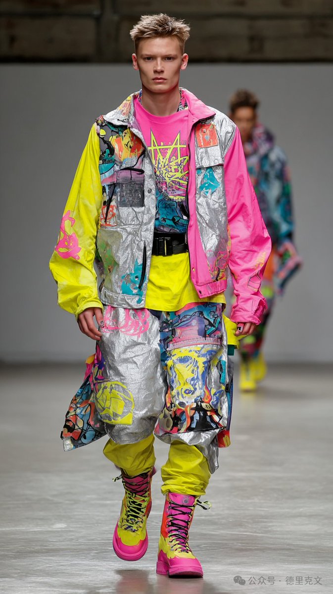 DevinGau's tweet photo. 🎨 Walter’s “neon rebellion” now in AI! Known for electric hues and surreal chaos, try “graffiti glam + deconstructed drama” to craft your own fashion manifesto—every stroke defies the rules! 💥 #AIPainting #AvantGarde #StreetCouture
prompt words areThe in the comment section. https://t.co/JV1YbBo19f