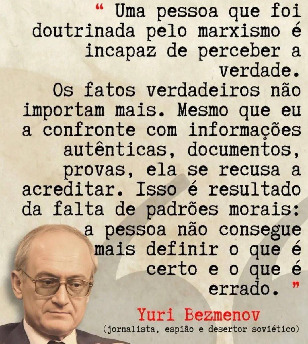 A esquerda é incapaz de diferenciar o certo do errado.