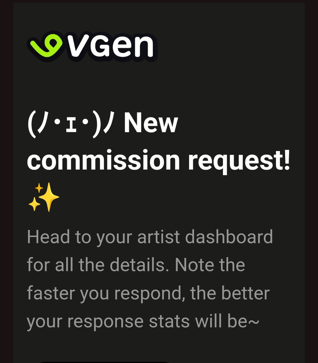 GOOD MORNINGGG, I FINALLY GOT MY FIRST VGEN COMM 😭🫶