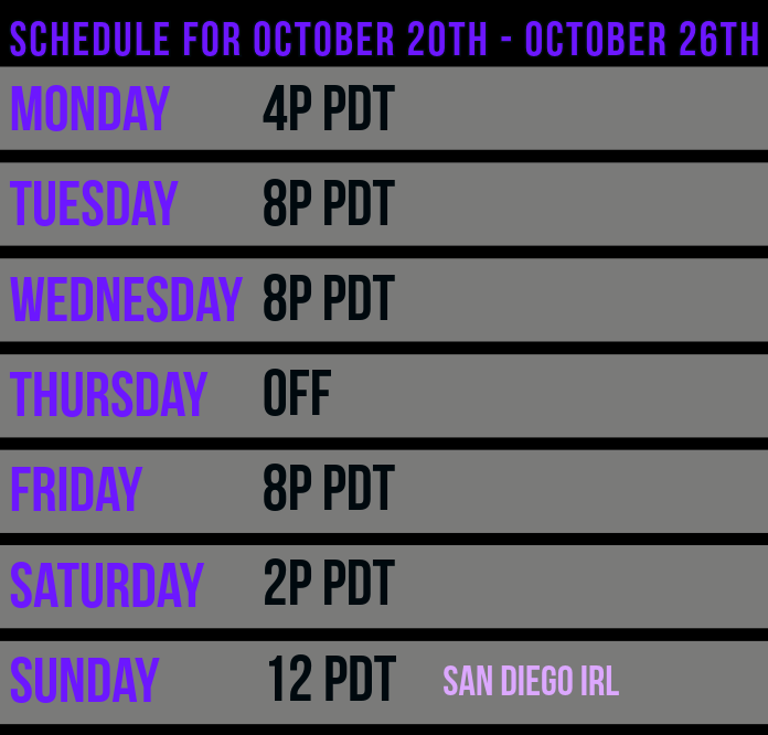 Brawn3r's tweet photo. This week's better late than never schedule! #twitch https://t.co/7MtuqbZxS0