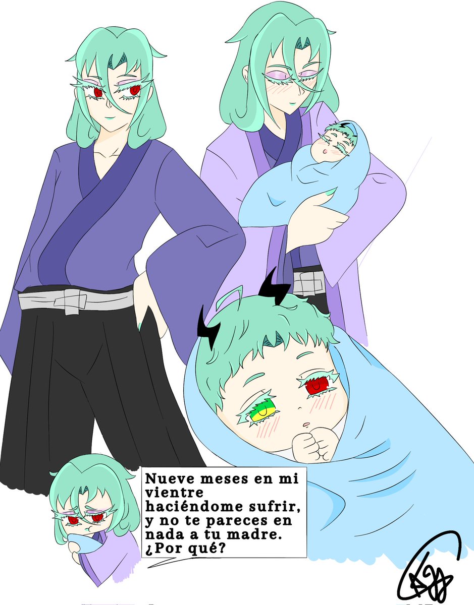 The story behind Akemi's birth is somewhat complicated, since my main novel is called "The Beginning of an End" which is everything related to the main events.But I'm also working on spin-offs of certain characters.Yu Mo and Kagura's story is the one I'm focusing on.#ocart #art