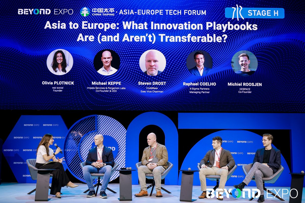 🌏 What innovation lessons can Asia and Europe learn from each other?

At the BEYOND Expo 2025 Asia-Europe Tech Forum, our panel explored which innovation playbooks are transferable between Asia and Europe—and which aren’t. From cultural and regulatory nuances to market