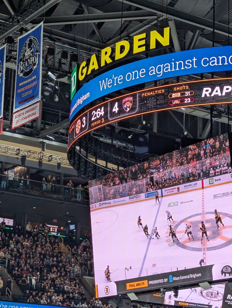 inventing some new times here at TD Garden #nhlbruins