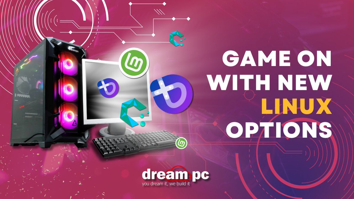 DreamPCcustom's tweet image. Now serving new Linux flavours. 🐧
Optimised for gamers who like freedom and performance.
Let’s build your new PC 😉 zurl.co/7HOQE