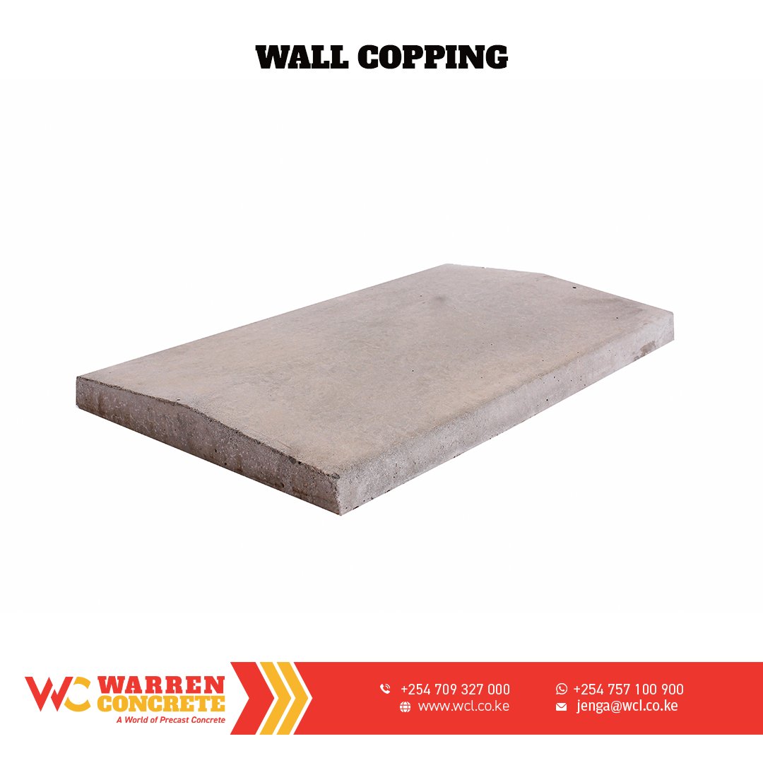 Warren_Concrete's tweet photo. Shield your walls with Warren Concrete Ltd.'s durable wall coppings, available in various sizes for a polished finish and protection against weather damage. 

Contact:
📞 0709 327 000 
 💬 0757 100 900 
 📧 jenga@wcl.co.ke

Let's build together!

#LetsBuildTogether #WallCopping https://t.co/5ycmi46jGo