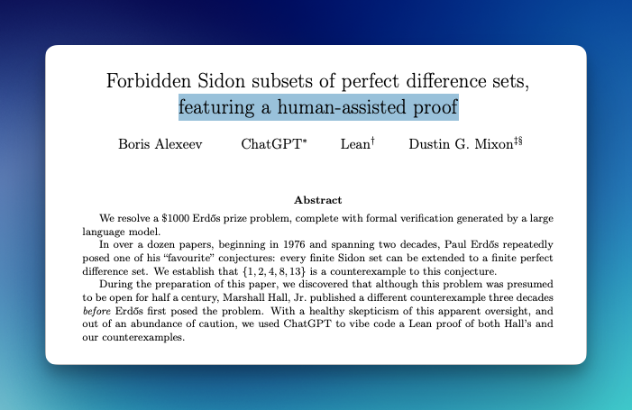 GPT-5 did not write any of the text of this paper - but the proof!
Paper: borisalexeev.com/pdf/erdos707.p…