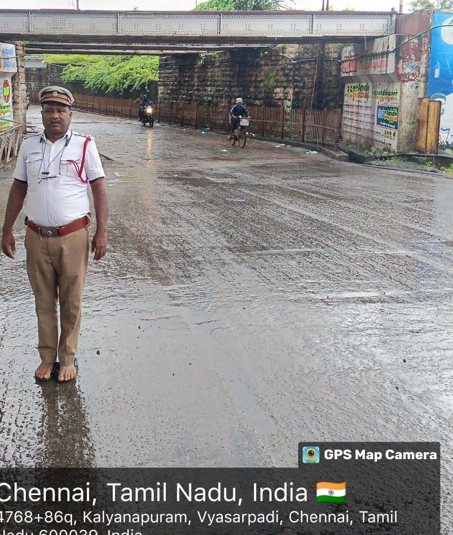 ChennaiTraffic's tweet photo. ✅ Traffic Update: Vyasarpadi Sundaram Point Subway is clear . Drive safe and follow lane discipline.

✅ வியாசர்பாடி சுந்தரம் பாயிண்ட் சப்வே தற்போது ! வாகன ஓட்டிகள் கவனமாக செல்லவும். 

#ChennaiTraffic #VyasarpadiUpdate https://t.co/MVUj60PoAY