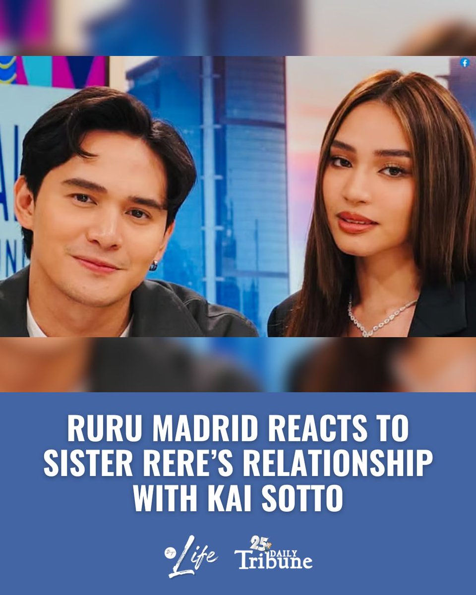 Actor Ruru Madrid candidly admitted that he was caught off guard upon learning that his younger sister, Rere Madrid, is in a relationship with his basketball idol, Kai Sotto. | Jefferson Fernando, layout by Chynna Basillaje

#dailytribune25 #RuruMadrid #RereMadrid 
#KaiSotto