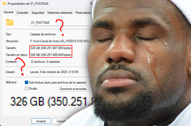 Ivosu_desu's tweet photo. Por dios, mi humble disco duro de 1TB... https://t.co/cPXXVjEA88