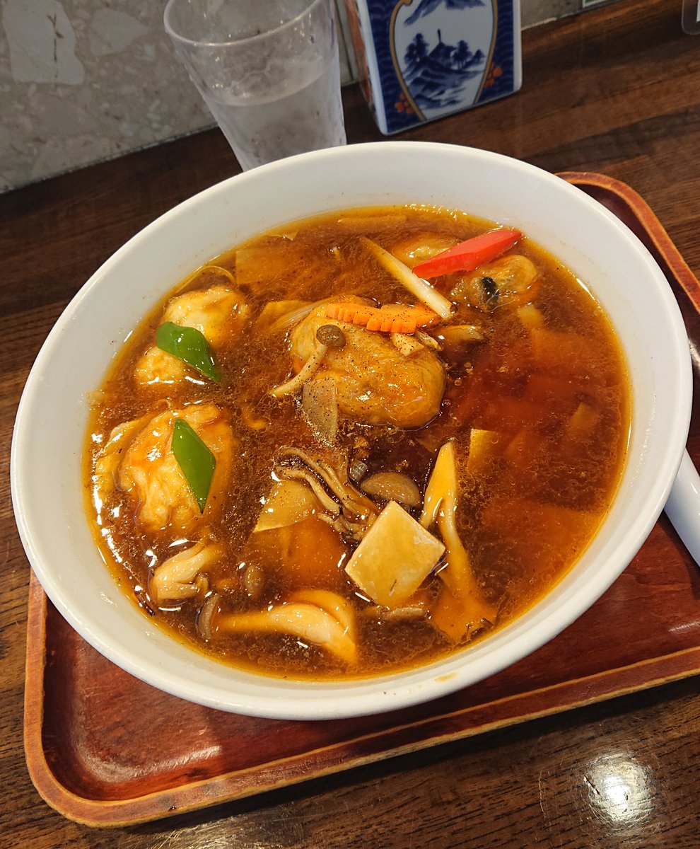 広東料理  棗     ＠静岡市
【 かきラーメン 】￥1480
   ごちそうさまでした!!😋