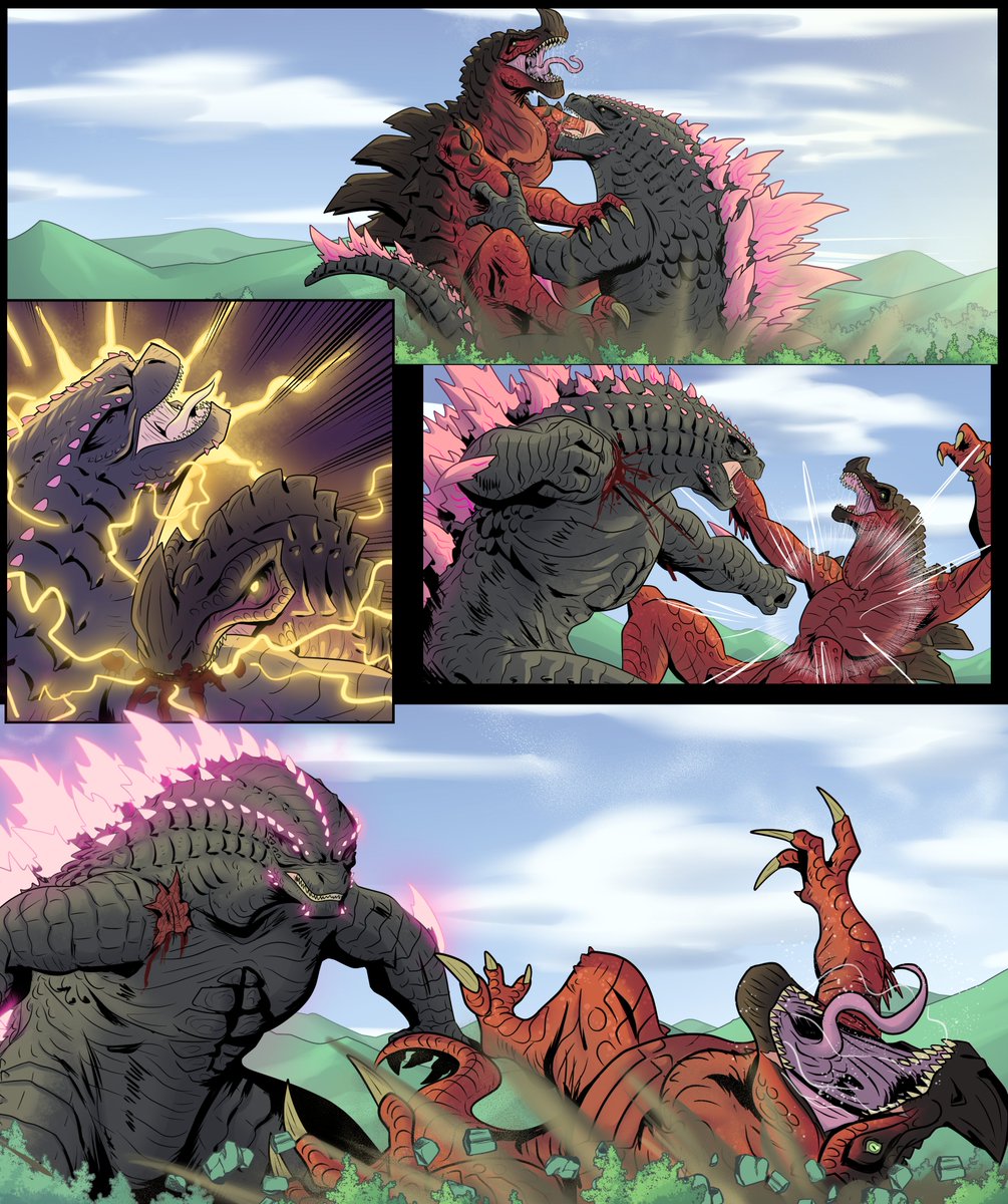 Godzilla vs Kasai Rex 
combate completo