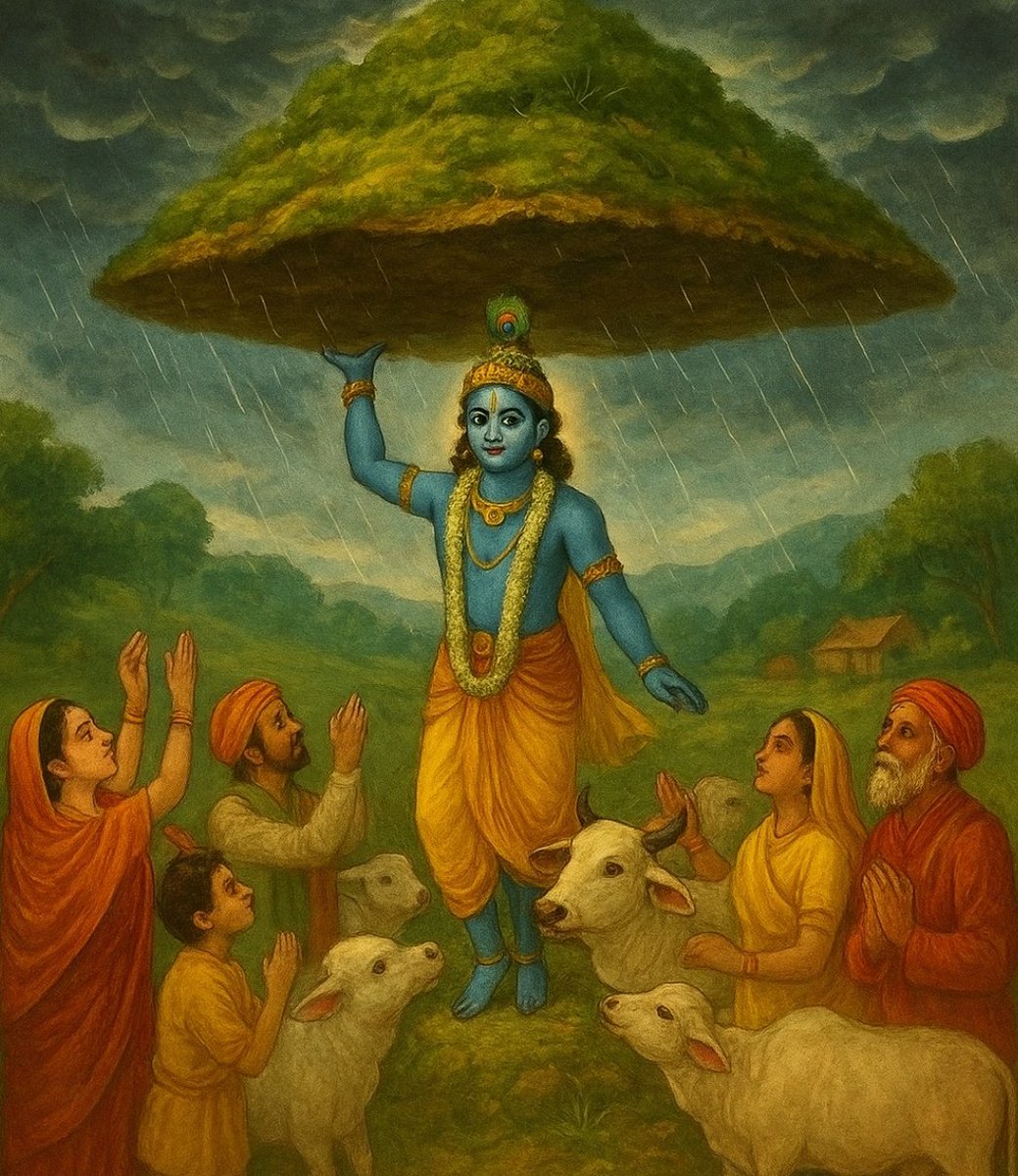 sandeepbaba0125's tweet image. प्रकृति और गौ सेवा के संरक्षण का प्रतीक पर्व गोवर्धन पूजा की आप सभी को हार्दिक शुभकामनाएँ।

भगवान श्रीकृष्ण जी की कृपा से आपके जीवन में सदा सुख, समृद्धि और सौभाग्य बना रहे।

जय श्रीकृष्णा!