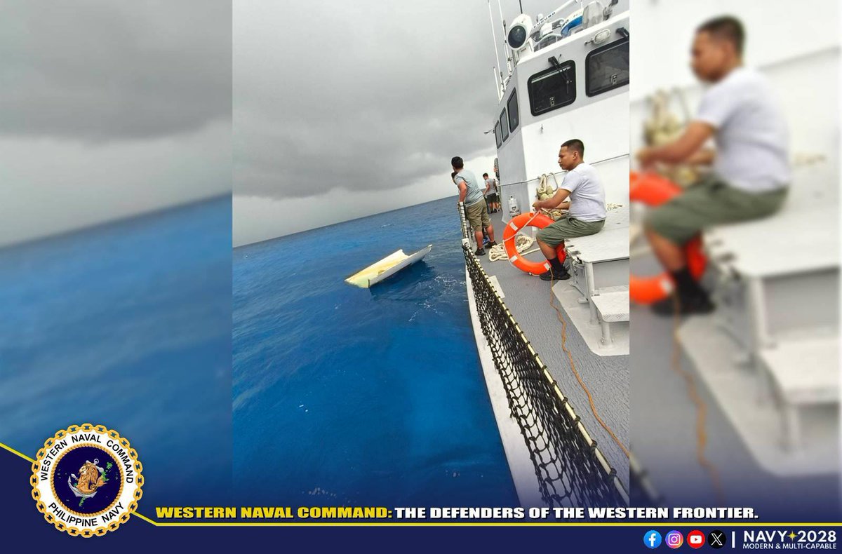 Philippine_Navy's tweet image. IN PHOTOS | PH #Navy recovers suspected Chinese Rocket Debris Off Bataraza, Palawan
👉🏽facebook.com/share/p/17JeWH…
#ProtectingtheSeasSecuringOurFuture
#ModernandMultiCapablePHNavy
#OneAFPOnePhilippines
#StrongAFPStrongPhilippines
