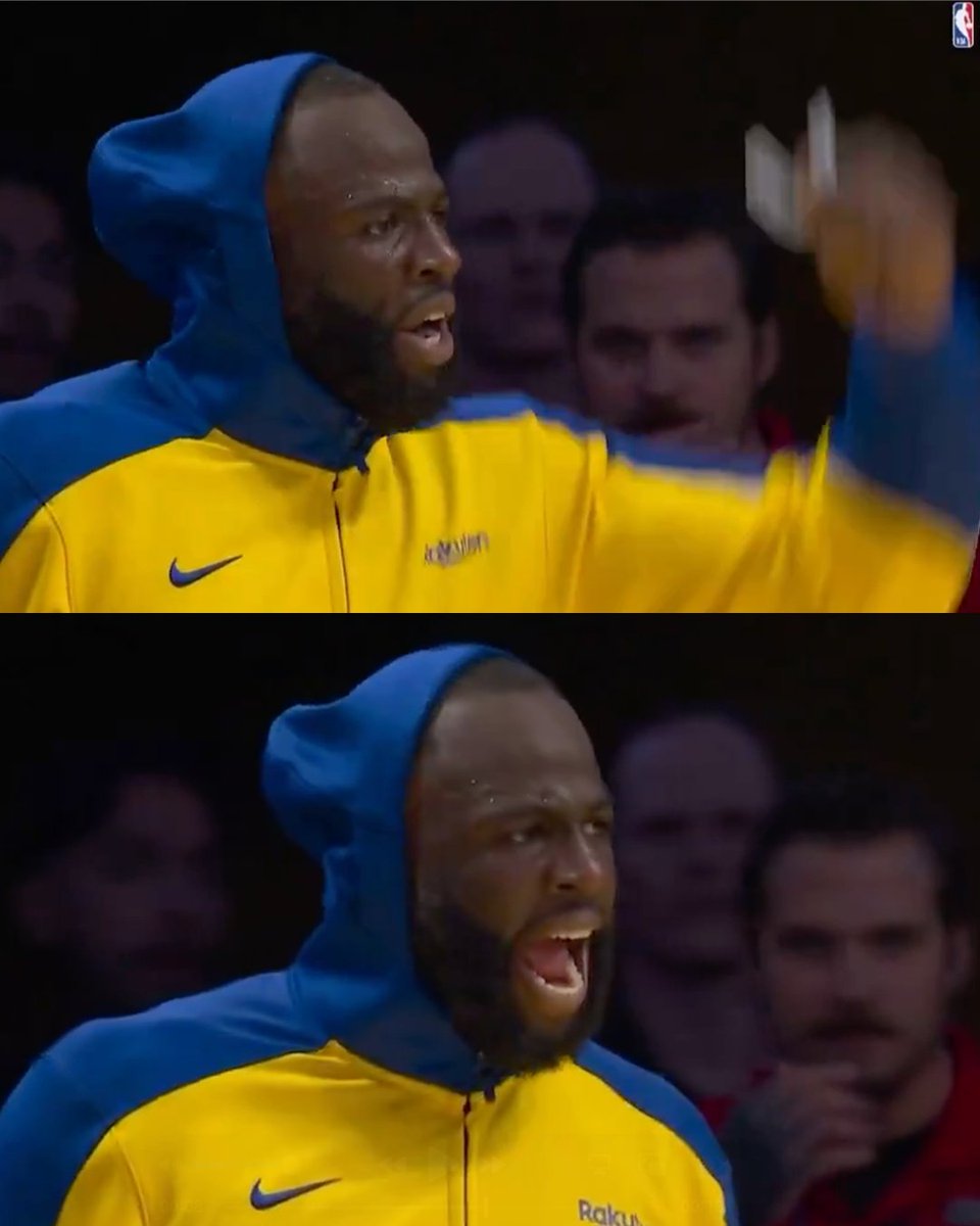 ESPNNBA's tweet photo. Draymond Green received his first technical foul of the season only minutes into the Warriors' opening game. https://t.co/tfAsRQrDCv