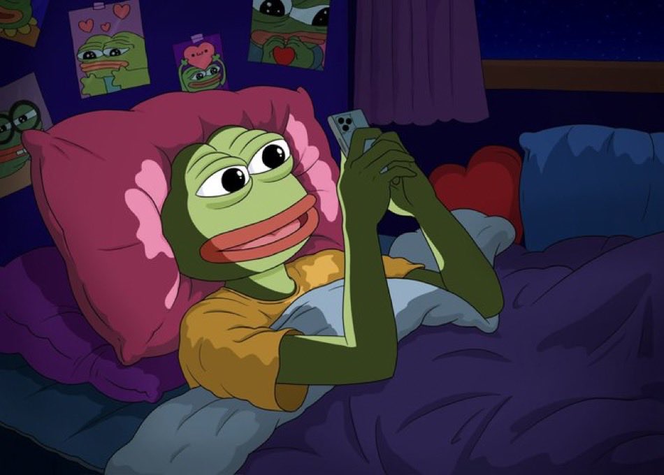 P3bR3's tweet photo. Gn $pepe fam 💚🐸

Tomorrow will be a better day! https://t.co/V7wuYpNU9x