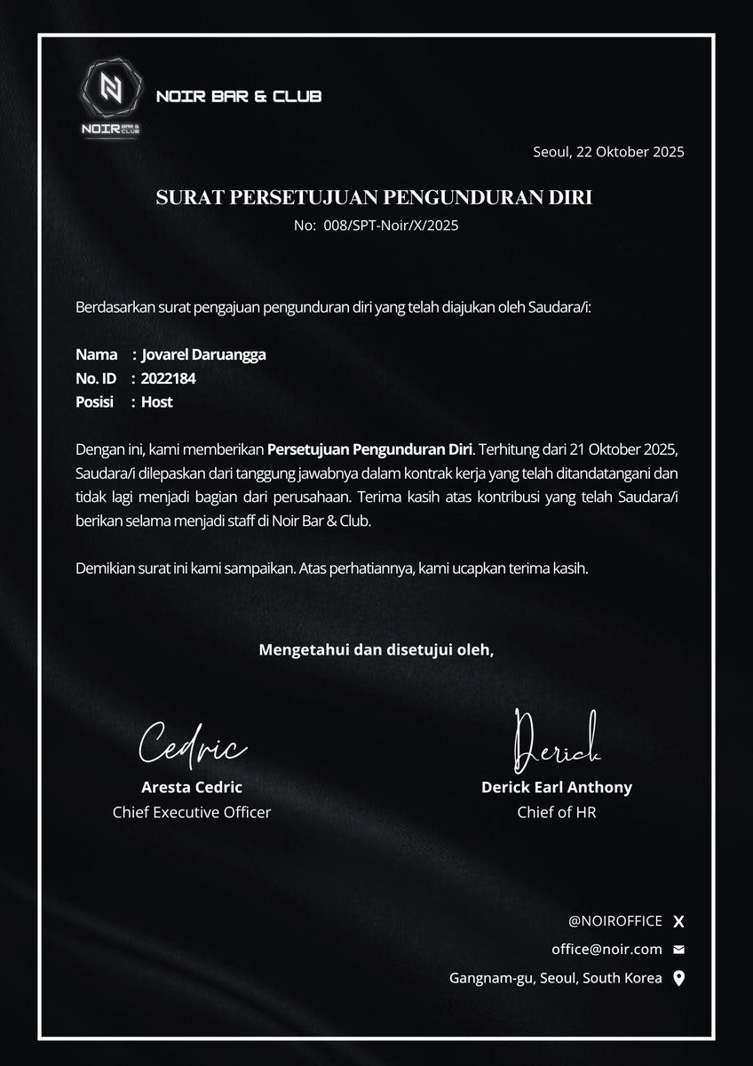 Noir Office. HIRING STAFF tweet media
