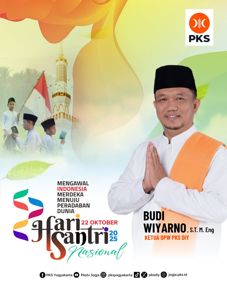 Selamat Hari Santri Nasional 2025

#santriindonesia #PKSDIY #PKSejahtera #pondokpesantren