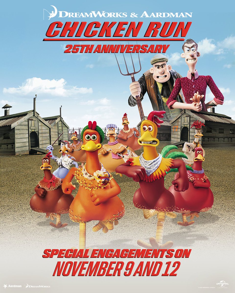 Hatch a plan to see Chicken Run, returning to theaters after 25 years November 9 &amp; 12.