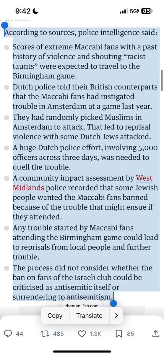 Actual journalism from <a href="/guardian/">The Guardian</a> that tells you what really is going on…<a href="/TheAthleticFC/">The Athletic | Football</a> &amp; <a href="/J_Tanswell/">Jacob Tanswell</a> instead want to do their racist dog-whistling by telling you what % of Birmingham’s population is Muslim.