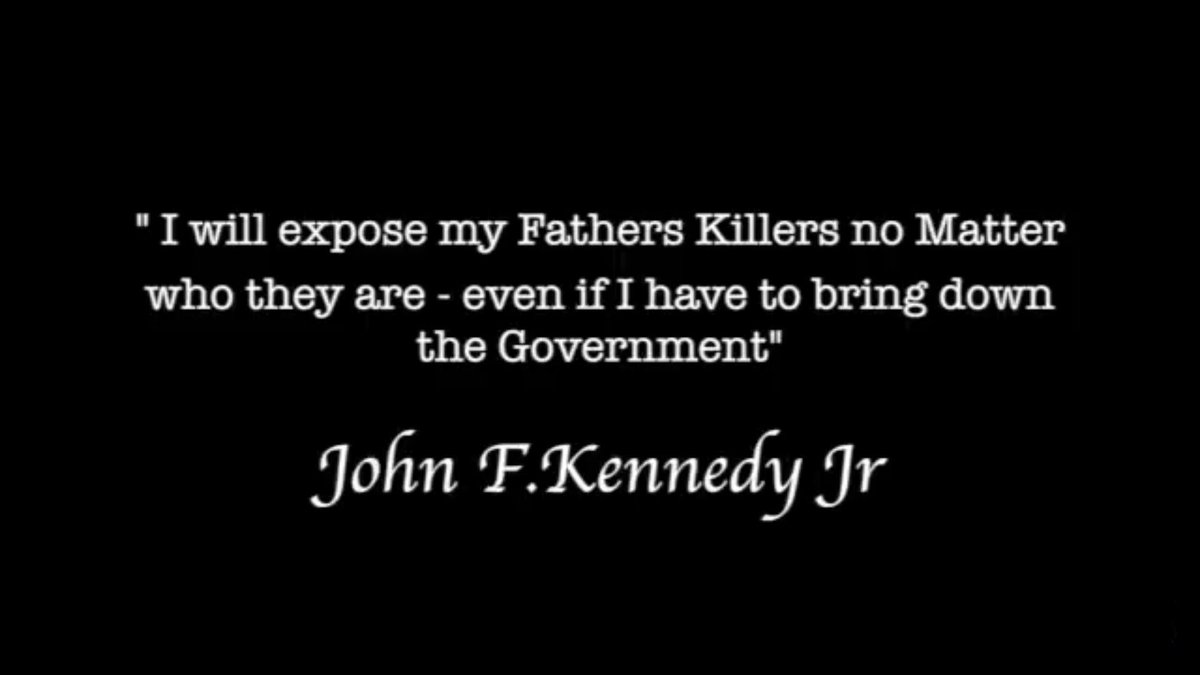 When things seem chaotic, keep in mind DJT &amp; JFK Jr were united in this mission.