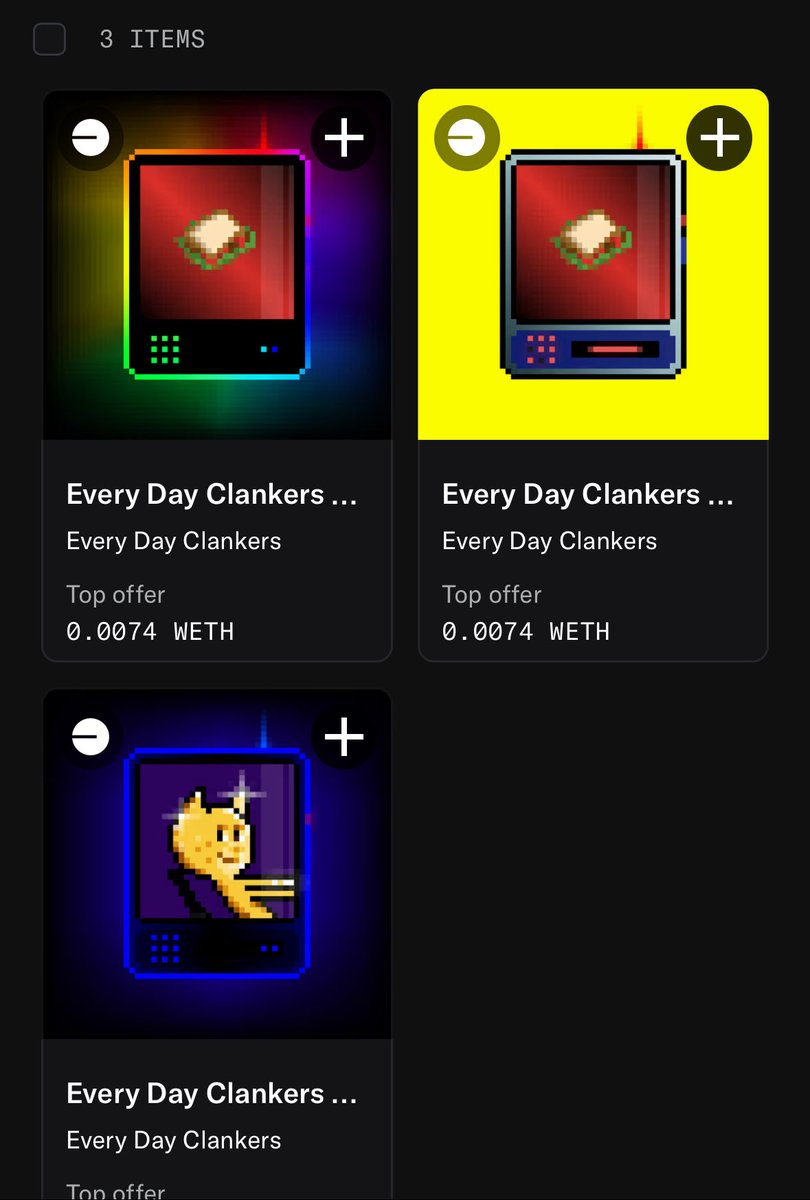 Minted two, and bought another 🤘 <a href="/EveryDayClanker/">EveryDayClanker</a>