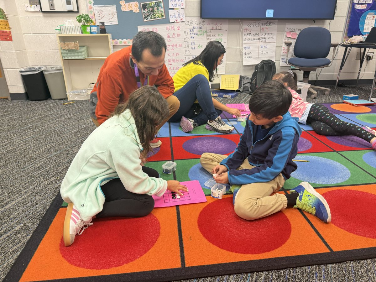 goandmath's tweet image. Students at Barbara Rose Elementary enjoyed learning and playing the game of Go. The activity helped them practice strategy, patience, and creative thinking while having fun in the process.