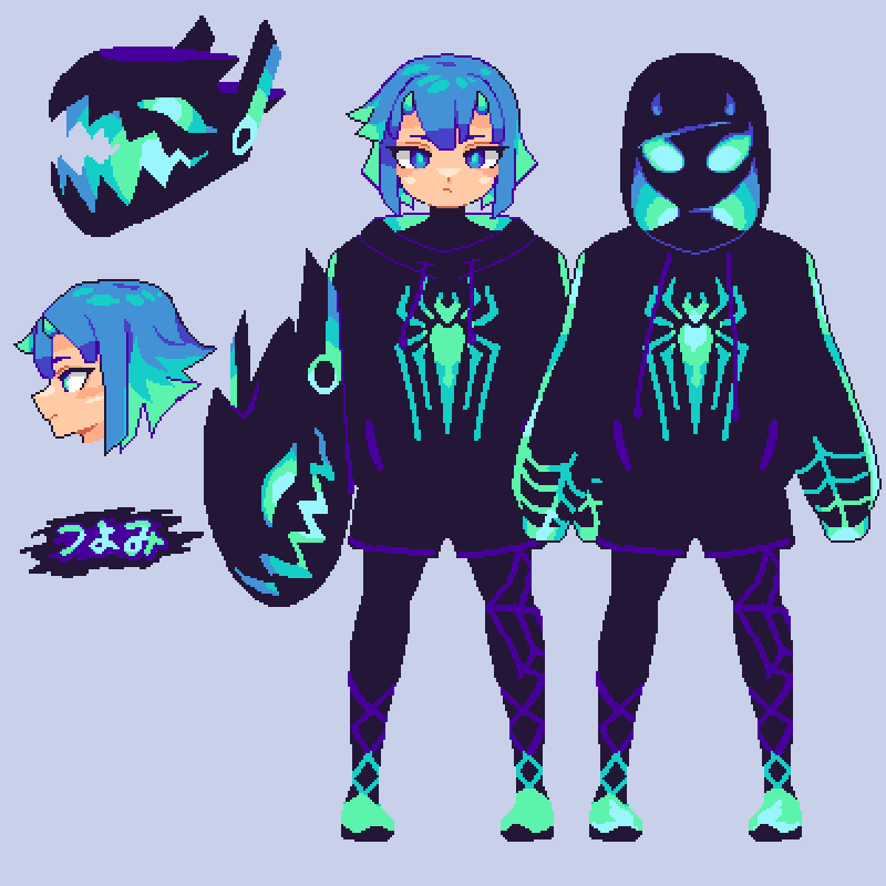 Tsuyomi: Arachne
#pixelart #oc #characterdesign