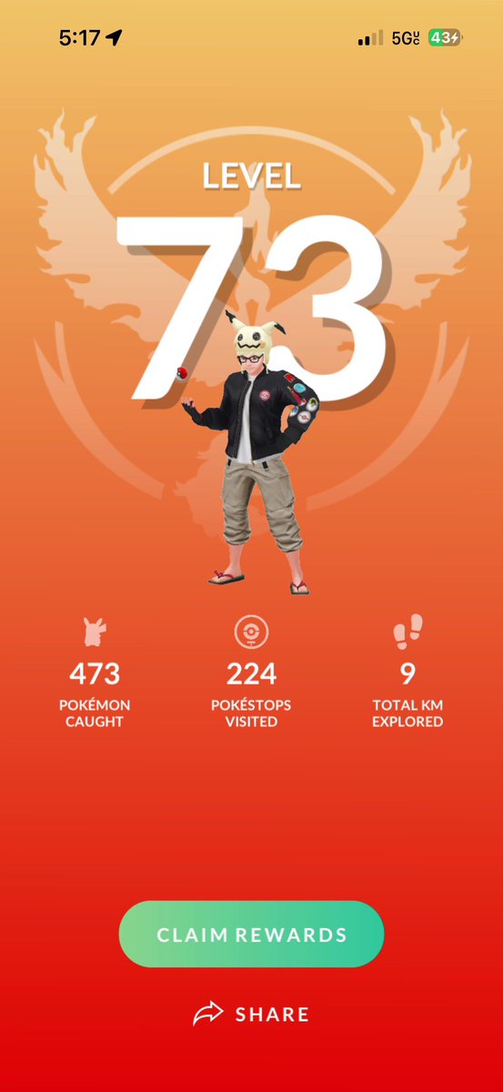Level 73? That was fast! 
#PokemonGo #PokemonGoApp
#PokemonGoLevel80