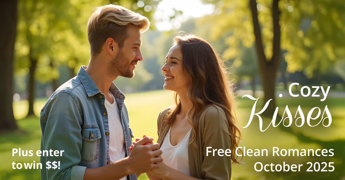 Cozy Kisses Clean Romance! $25 Giveaway - Don't miss yours!

#Cozyromance #bookgiveawayalert #CleanFiction #goodbookstoread #SweetAdventures

mybookcave.com/g/cozy-kisses-…