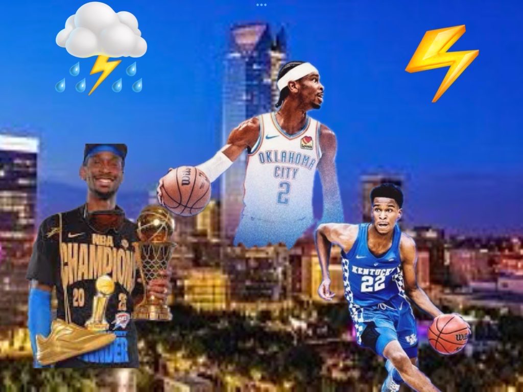 Tad4uk's tweet photo. #Thunder win in #DoubleOT 125—124 over the #Rockets 

The #RoundballRock is back with a banger 🔥 

#Shai #Durant #NBA on #NBC #peacock 🦚 

Wow https://t.co/tRouswCAao