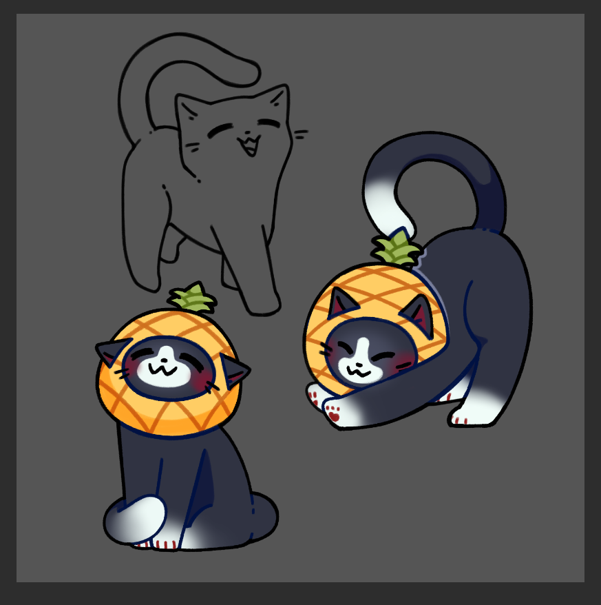 AiryOnline's tweet photo. Saw a shelter post that their tuxedo cats aren't getting adopted and now I feel like it's my civic duty to draw as many of these cuties as possible https://t.co/snrxXSYeOq