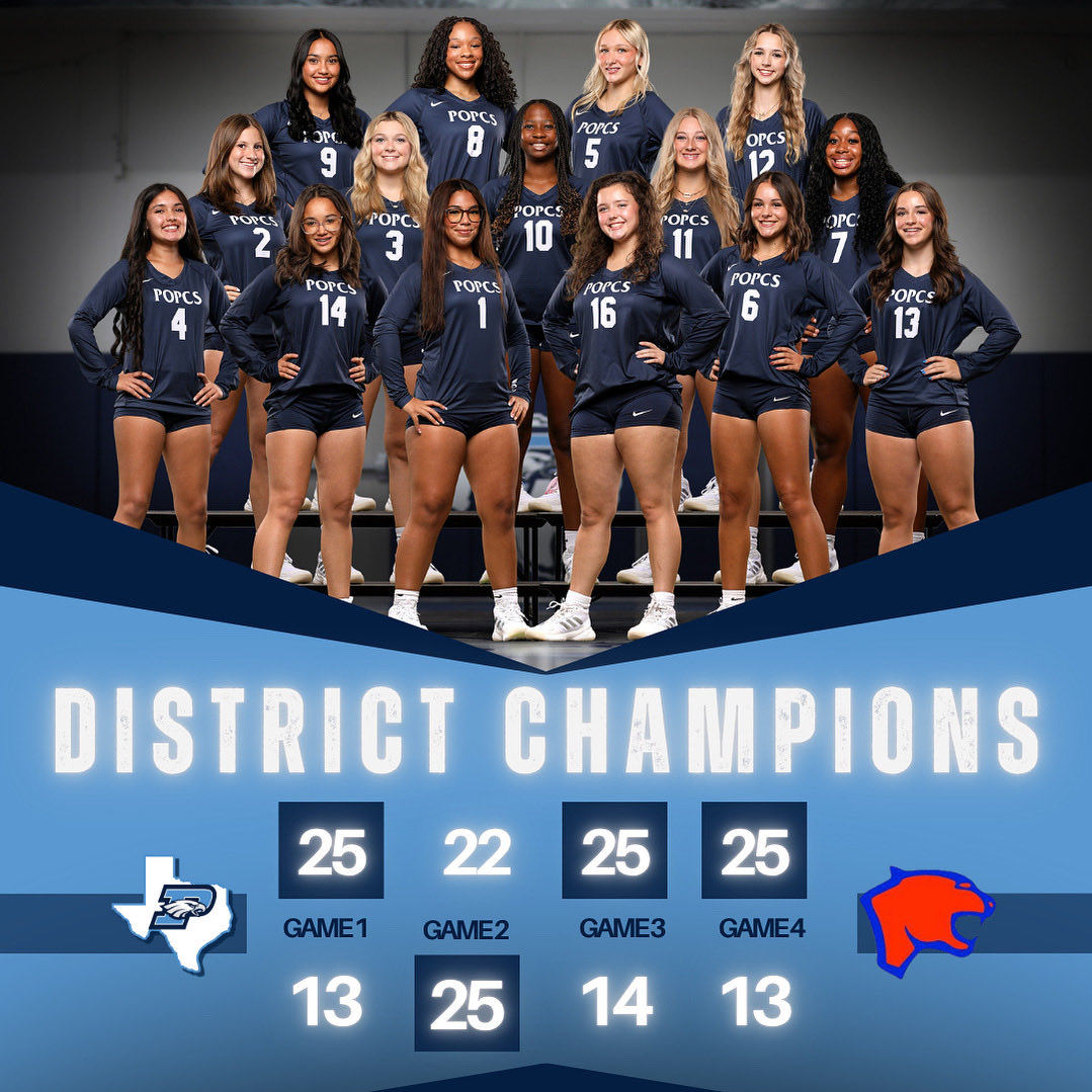 DISTRICT CHAMPS‼️ 

Your Lady Eagles dominated and brought home the title! Hard work, grit, and heart — that’s what champions are made of. 🏆💪 

#imaneagle 
#DistrictChamps 
#POPCSVolleyball