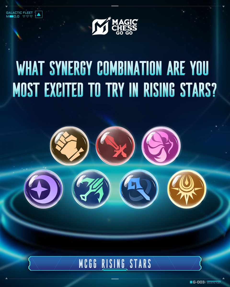 MagicChessGoGo's tweet image. What Synergy combination are you most excited to try in Rising Stars?
#MagicChessGoGo
#MCGG
#GoChessGo
#MCGGS3