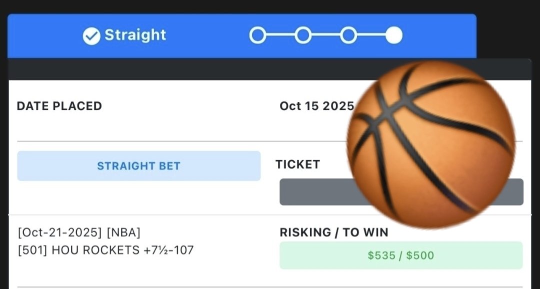 Would have loved to see the outright win, but at least the Houston Rockets got the cover, and we start the NBA season 1-0.