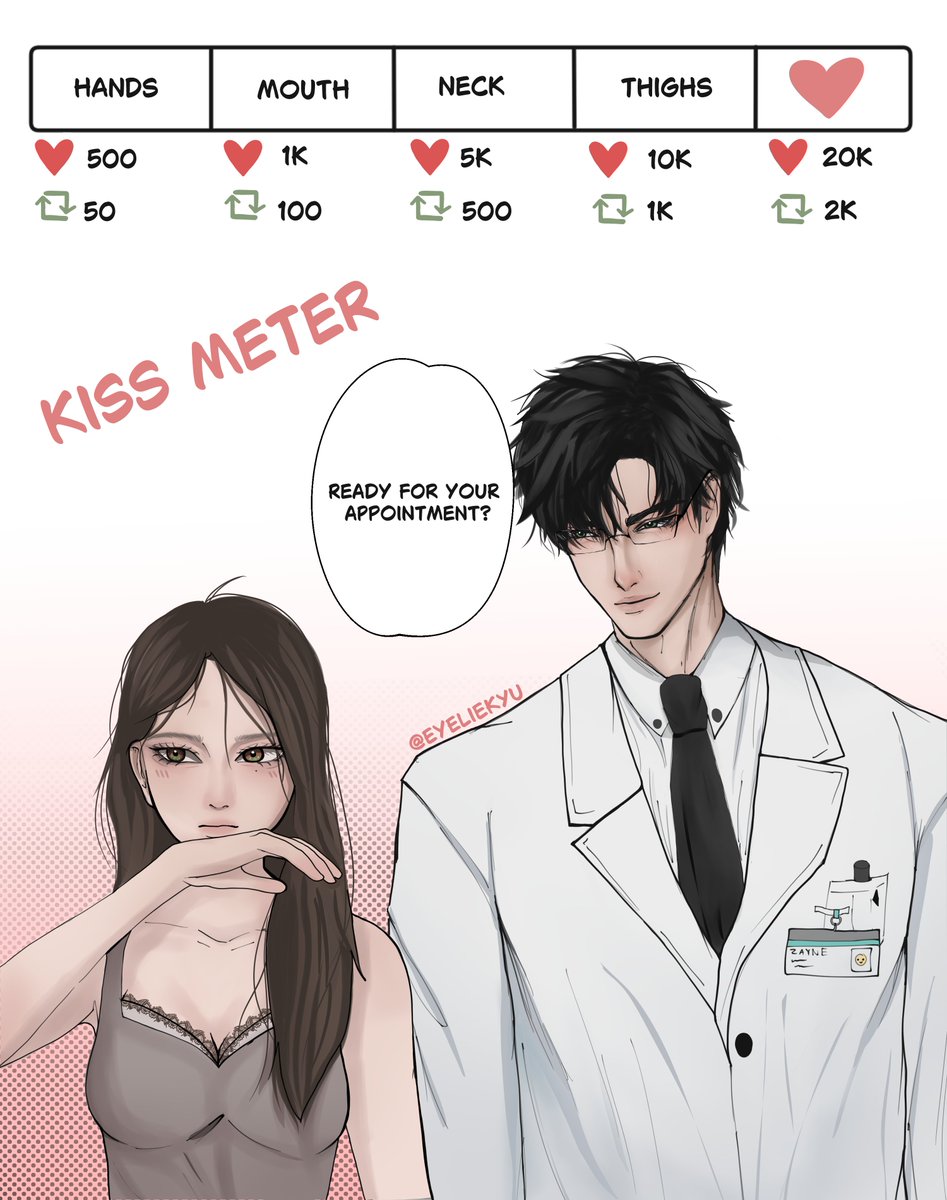 Ready for your doctor appointment with Zayne? 🤭

Saw <a href="/saladcorny/">salad</a> do this with Sylus, so I decided to do a Zayne version!
#LoveandDeepspace #lads #zayne #zayneMC