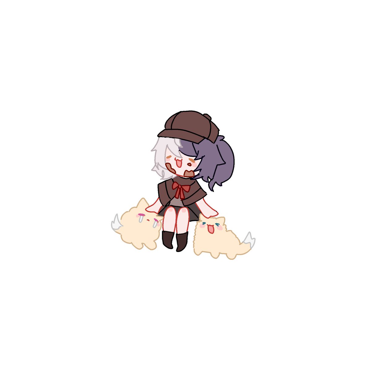 SleepyYua's tweet image. The dogs kept her well fed!
#ShiorinSketch
#FWMCpix
👁️‍🗨️🥨🩵🩷