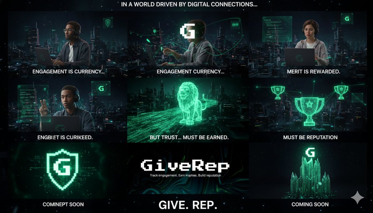 NirajKumar36781's tweet image. Your engagement deserves more than just likes 💬
With @GiveRep, every interaction builds your reputation ⚔️
Track. Earn. Shine. 🌟
#GiveRep #Web3 #ReputationSystem