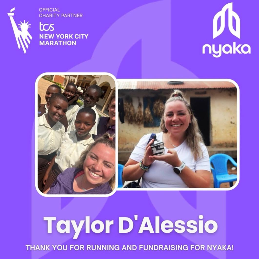 Meet #teamnyaka! The trailblazers representing us at the <a href="/nycmarathon/">TCS New York City Marathon</a> this year!💜👟

In frame one is <a href="/MattStauble/">Matt Stauble</a> and I, our dedicated official photographer, who has been a remarkable leader for this amazing team for many years now, his passion for this cause is unwavering!