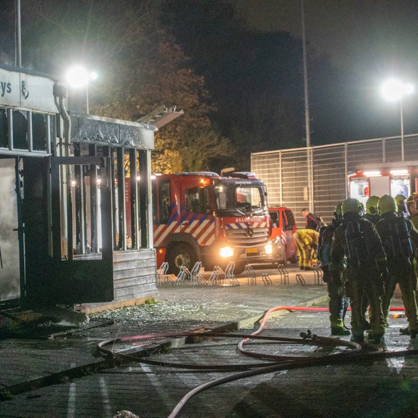 Brand in voormalig clubhuis Haarlem Boys