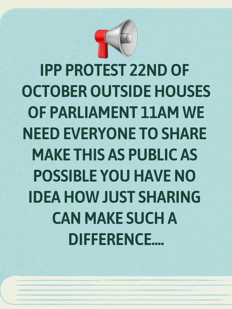 Prison_Screw's tweet image. If you can spare the time for a good cause, IPP sentences are a disgrace in a civilised society…….. the protest is today.