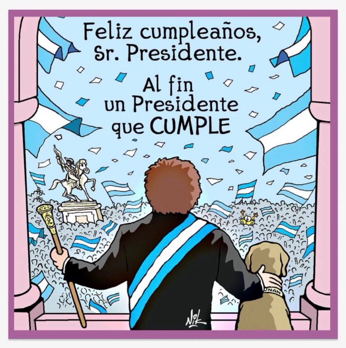 #BuenMiercoles Muy Feliz Cumpleaños, Sr. Presidente <a href="/JMilei/">Javier Milei</a> 🇦🇷🇦🇷🇦🇷🇦🇷🇦🇷