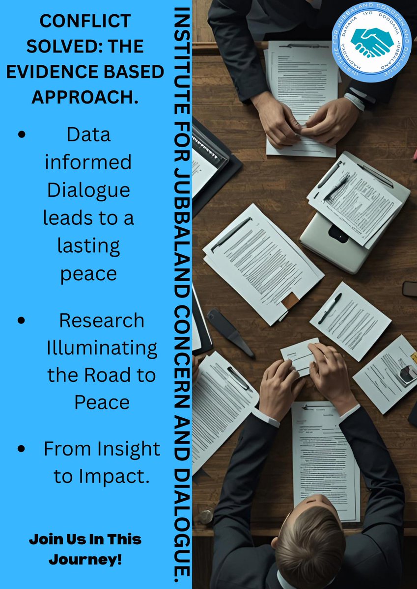 Institutejcd_'s tweet image. #jubbaland #evidencebasedresearch #conflictresolution #trending