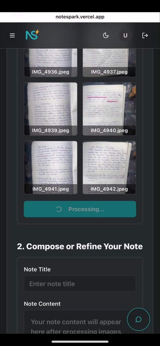 note_spark1's tweet image. NoteSpark helps students digitize handwritten notes and text books, generate quizzes, build flashcards, and organize everything in one place - all powered by AI.
Smarter studying starts here. 🚀
#NoteSpark #AI #Students #EdTech
