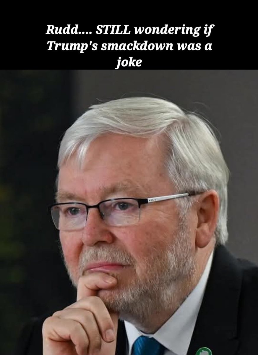 kmaspl's tweet photo. #auspol
#Auspol2025 
#Trump 
#Rudd ,STILL wondering... 🤔 https://t.co/lwIvvq5dYt