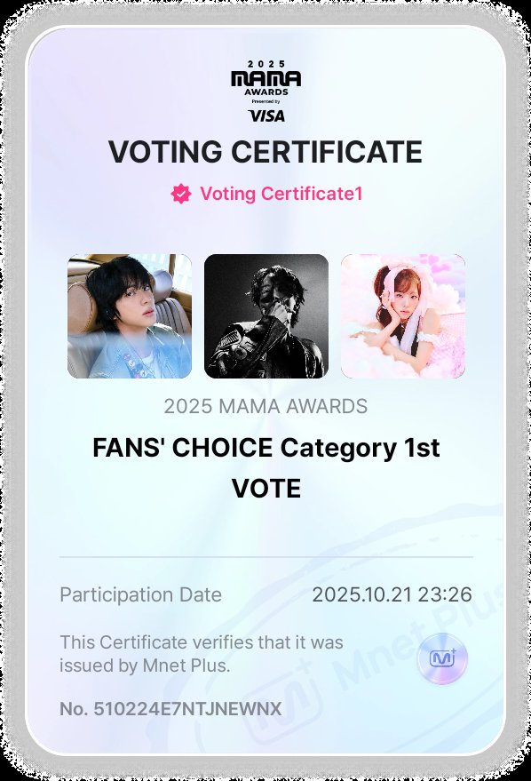 keljinnie's tweet image. Votos do dia ðð
#2025MAMAAWARDS 
#2025MAMAVOTE
#MnetPlus
#Jin #Jhope #Yena