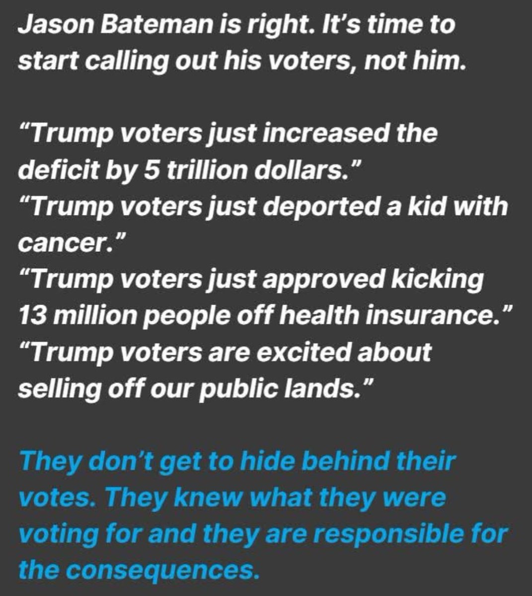 He's right, they voted for all of this.